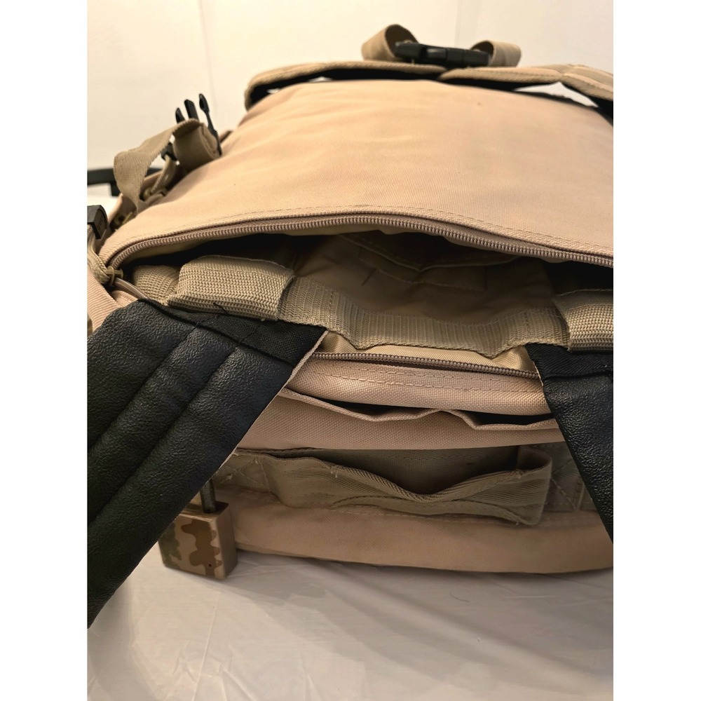 Gorpcore Bug Out Gear Tan Tactical Backpack Molle System Outdoor Camping Hiking - Picture 7 of 16